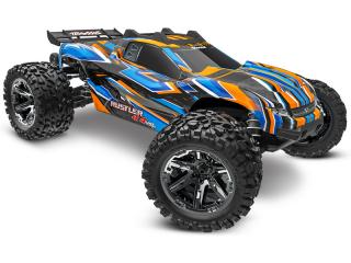 RC autó Traxxas Rustler 1:10 VXL HD 4WD RTR Szín: narancs