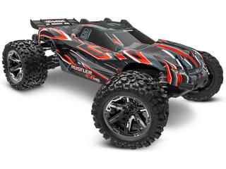 RC autó Traxxas Rustler 1:10 VXL HD 4WD RTR Szín: piros