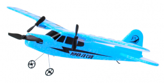 RC repülőgép FX803 Piper J-3 CUB 2,4Ghz 2CH RTR Szín: kék