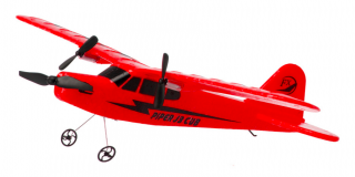RC repülőgép FX803 Piper J-3 CUB 2,4Ghz 2CH RTR Szín: piros
