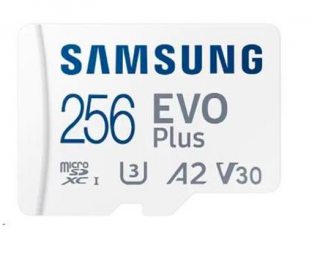 Samsung micro SDXC kártya 256GB EVO Plus + SD adapter