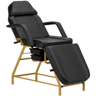 BeautyOne 557G Black tetováló ágy  180*63 cm | 42 kg | fekete