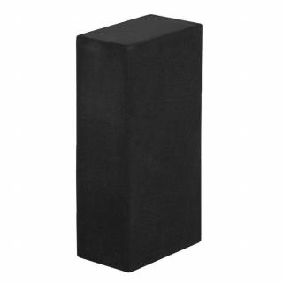 BODHI Asana Brick habszivacs jógatégla  22 x 11 x 6,6 cm Szín: fekete