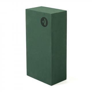 BODHI Asana Brick habszivacs jógatégla  22 x 11 x 6,6 cm Szín: sötétzöld