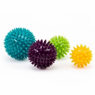BODHI Spiky Ball akupresszúrás masszázslabdák, 4db  Ø 5, 6, 7, 8 cm