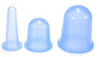 Fabulo Bell harang alakú szilikon köpöly készlet - kék, 3db  + ajándék: lenvászon tasak