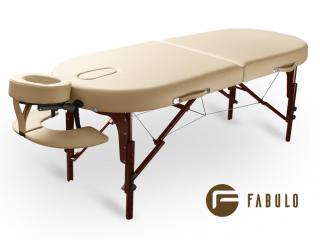 FABULO Diablo Oval Set összecsukható masszázságy  192*76 cm | 16,3 kg | 4 szín Szín: krém
