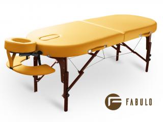 FABULO Diablo Oval Set összecsukható masszázságy  192*76 cm | 16,3 kg | 4 szín Szín: sárga