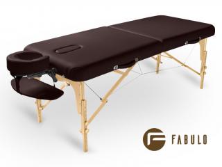 FABULO Guru Set összecsukható és hordozható favázas masszázságy  192*76 cm | 16,8 kg | 5 szín Szín: csoki
