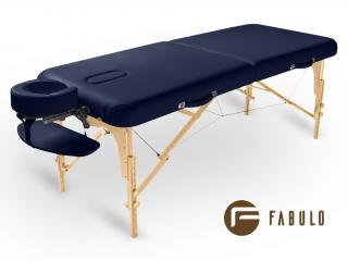 FABULO Guru Set összecsukható és hordozható favázas masszázságy  192*76 cm | 16,8 kg | 5 szín Szín: sötétkék