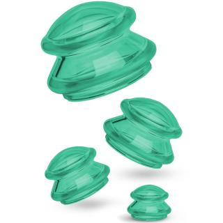 Fabulo Mushroom gomba alakú szilikon köpöly készlet, 4db Szín: zöld