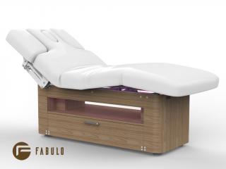 Fabulo Pallas fűthető elektromos wellness ágy LED világítással  200*79 cm | 133 kg | fehér