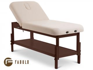 FABULO Spa Lux V2 Dark Set favázas fix masszázságy  192*76 cm-től | 33 kg | 2 szín Ágy szélessége: 76 cm, Kárpit színe: krém