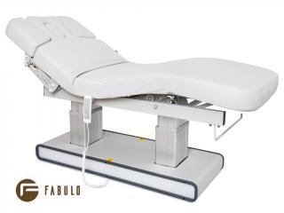 Fabulo Stellar fűthető elektromos wellness ágy LED világítással  198,5*74 cm | 110 kg | világos szürke