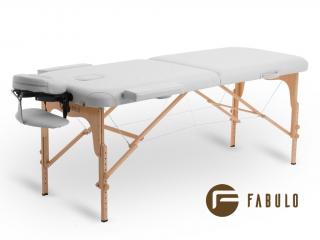 FABULO Uno Set összecsukható és hordozható favázas masszázságy  186*71 cm | 13,2 kg | 9 szín Szín: fehér