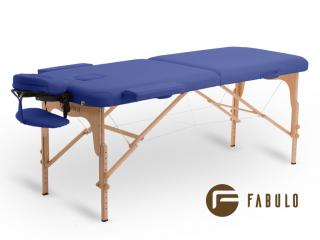 FABULO Uno Set összecsukható és hordozható favázas masszázságy  186*71 cm | 13,2 kg | 9 szín Szín: kék