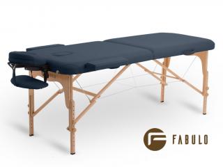 FABULO Uno Set összecsukható és hordozható favázas masszázságy  186*71 cm | 13,2 kg | 9 szín Szín: sötétkék