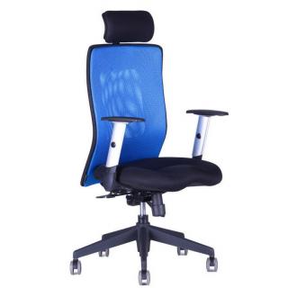 OfficePro Calypso XL ergonomikus irodai szék Fejtámla: fejtámlával együtt, Szín: kék