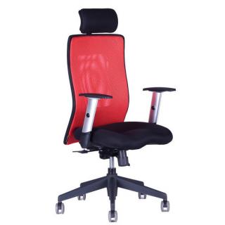 OfficePro Calypso XL ergonomikus irodai szék Fejtámla: fejtámlával együtt, Szín: piros