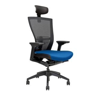 OfficePro Merens ergonomikus irodai szék  4 szín Fejtámla: fejtámlával együtt, Szín: kék