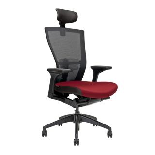 OfficePro Merens ergonomikus irodai szék  4 szín Fejtámla: fejtámlával együtt, Szín: piros