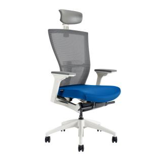 OfficePro Merens White ergonomikus irodai szék  3 szín Fejtámla: fejtámlával együtt, Szín: kék