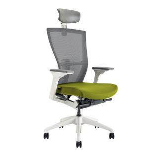 OfficePro Merens White ergonomikus irodai szék  3 szín Fejtámla: fejtámlával együtt, Szín: zöld