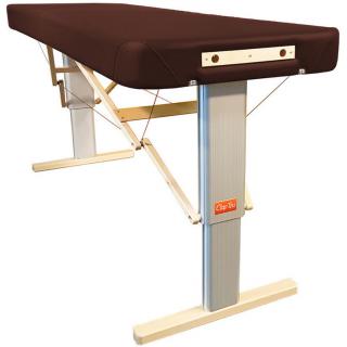 Összecsukható elektromos masszázságy CLAP TZU Linea Wellness Méretek: 192 x 75 cm, Szín: PU - csokoládé (chocolate), Tartozékok: hálózati tápellátás