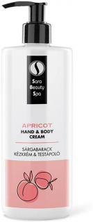Sara Beauty Spa hidratáló krém - Sárgabarack  250 ml / 500 ml Kiszerelés: 500 ml