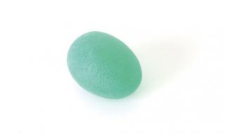 SISSEL® PRESS EGG rehabilitációs tojás a kéz és ujjak erősítésre  ajándék ismertető a gyakorlatokról Szín: zöld (erős ellenállás)
