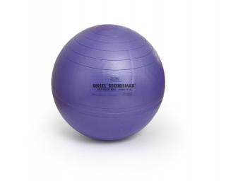 SISSEL® Securemax Ball durranásmentes gimnasztikai labda - Ø 65 cm  + gyakorlatokat bemutató plakát Szín: lila