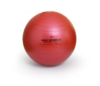 SISSEL® Securemax Ball durranásmentes gimnasztikai labda - Ø 65 cm  + gyakorlatokat bemutató plakát Szín: piros