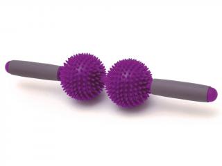 SISSEL® Spiky Twin Roller dupla tüskés masszírozó henger  47 x 10 cm, 2 szín Szín: lila