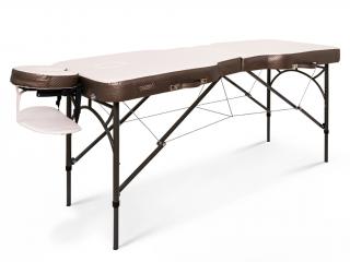 Tandem Profi A2D Contour Duo összecsukható és hordozható alumínium masszázságy  187*70 cm | 15,7 kg | fehér-bronz Szín: fehér-bronz