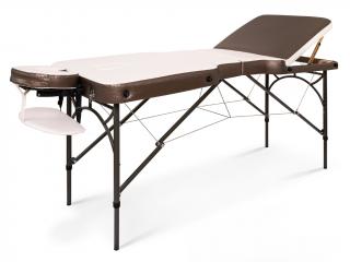 Tandem Profi A3D Contour Duo összecsukható és hordozható alumínium masszázságy  187*70 cm | 15,7 kg | fehér-bronz Szín: fehér-bronz