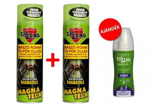 2db ZigZag Mászó rovar spray + AJÁNDÉK ZigZag Szúnyog- és kullancsriasztó SPORT