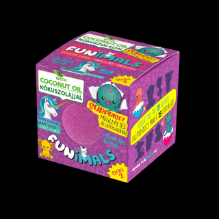 Funimals fürdőgolyó Happy Unicorn - Kékszőlő illattal