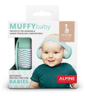 Alpine Muffy Baby hallásvédő babáknak Szín: Mentazöld