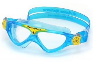 Aquaphere Vista Junior - úszószemüveg gyermekeknek Szín: Átlátszó / Sárga / Türkiz