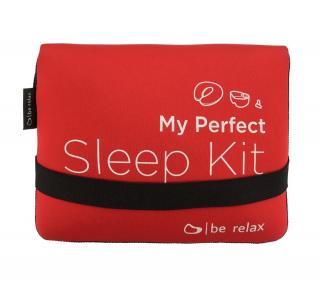 Be Relax My Perfect Sleep Kit - ultrakönnyű utazókészlet Szín: Piros
