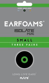 Earfoams® Isolate MiNi cserepárnák – 3 pár Méret: S