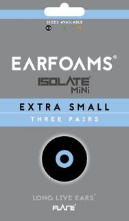 Earfoams® Isolate MiNi cserepárnák – 3 pár Méret: XS