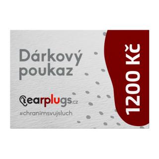 Elektronikus ajándékutalvány az Earplugs.hu webáruházba Hodnota poukazu: 1200