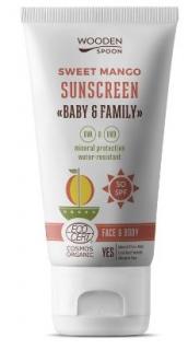 Fényvédő krém Mango Baby & Family SPF50 WoodenSpoon - 150ml