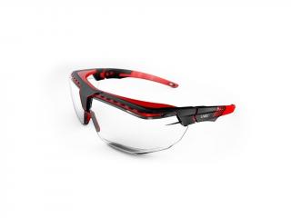 Honeywell Avatar OTG védőszemüveg - átlátszó (piros felni)