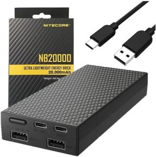 Nitecore NB20000 ultrakönnyű powerbank 324g