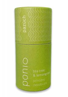 Ponio Tea tree & lemongrass, természetes dezodor 65g