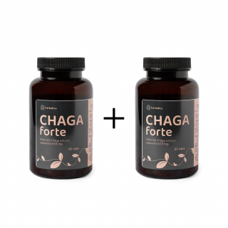 Akciós készlet: 2 x Szibériai Chaga FORTE - 60 vegán kapszula (600mg/kapszula) - Herbatica