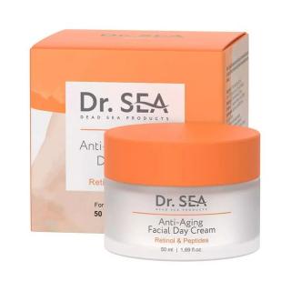 Anti-aging nappali arckrém retinollal és peptidekkel - 50 ml - Dr. Sea