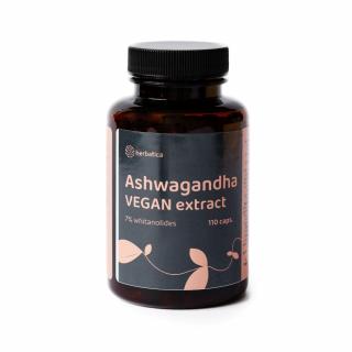 Ashwagandha vegán kapszula - 7% whitanolid kivonat - 110 kapszula - Herbatica